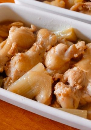 手羽元とねぎのしょうが煮-レシピのメイン写真