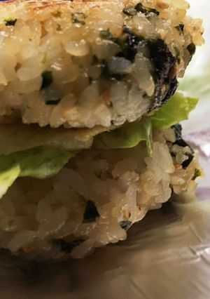 ボリューム満点ライスバーガー-レシピのメイン写真