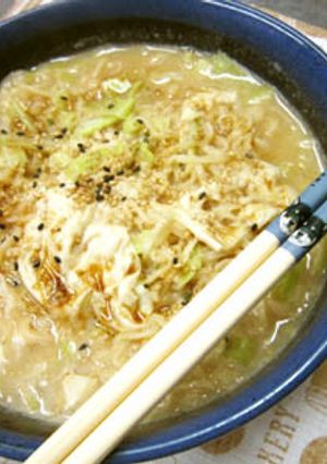 湯葉あんかけごまラーメン-レシピのメイン写真