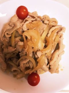 玉ねぎと豚肉の生姜炒め!-レシピのメイン写真
