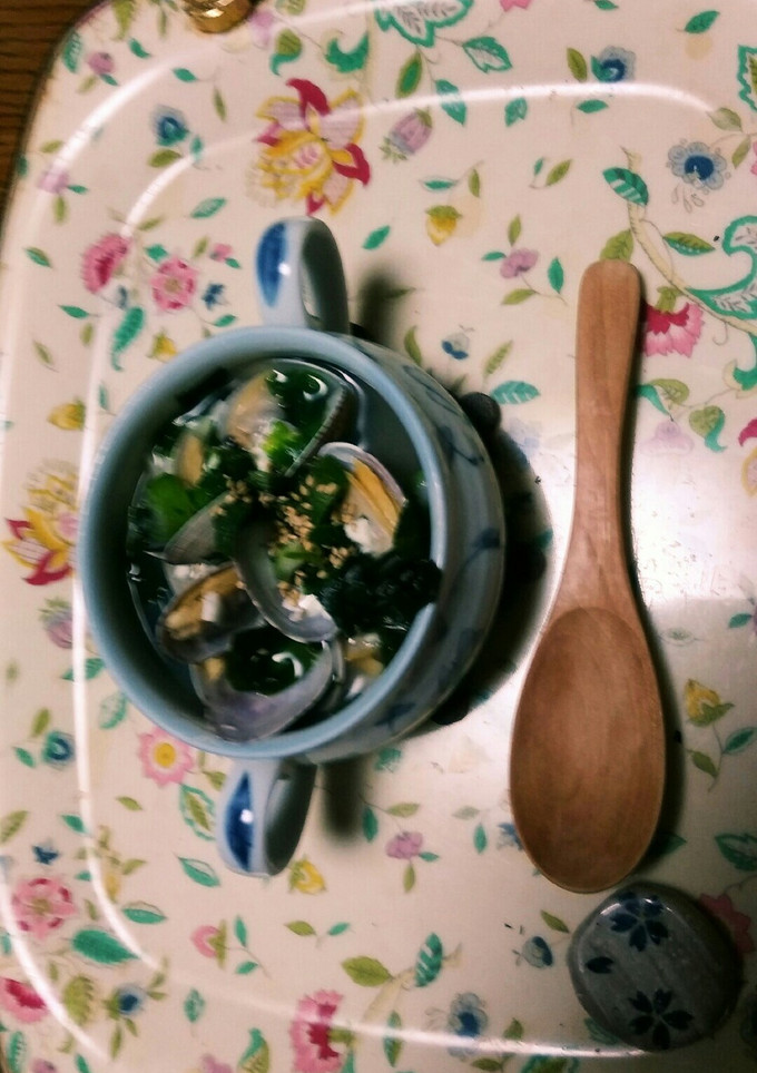 アサリと豆腐とワカメのアジア風のスープ-レシピのメイン写真
