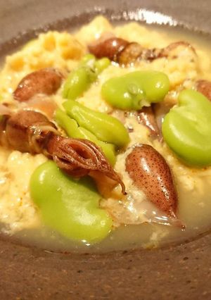 ホタルイカと空豆の玉子とじ-レシピのメイン写真