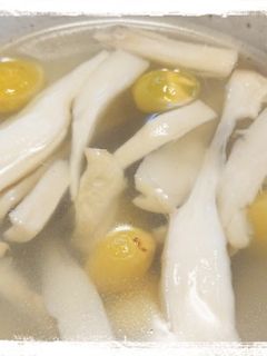 簡単時短☆エリンギと銀杏のスープ-レシピのメイン写真