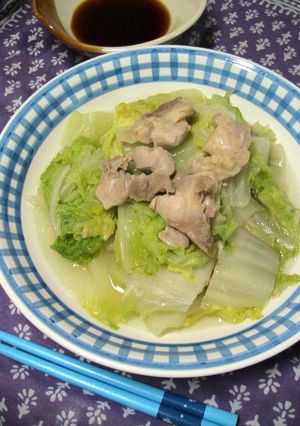 ヘルシーな白菜と鶏の重ね蒸し♪-レシピのメイン写真