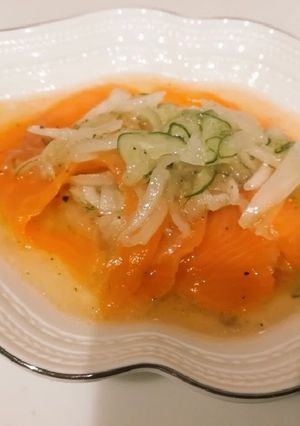 スモークサーモンのマリネ-レシピのメイン写真