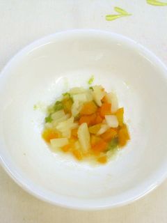 【離乳食中期】コロコロ野菜の煮物-レシピのメイン写真