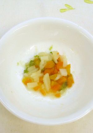 【離乳食中期】コロコロ野菜の煮物-レシピのメイン写真