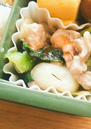 豚肉と青菜 de 白みそ炒め-レシピのメイン写真