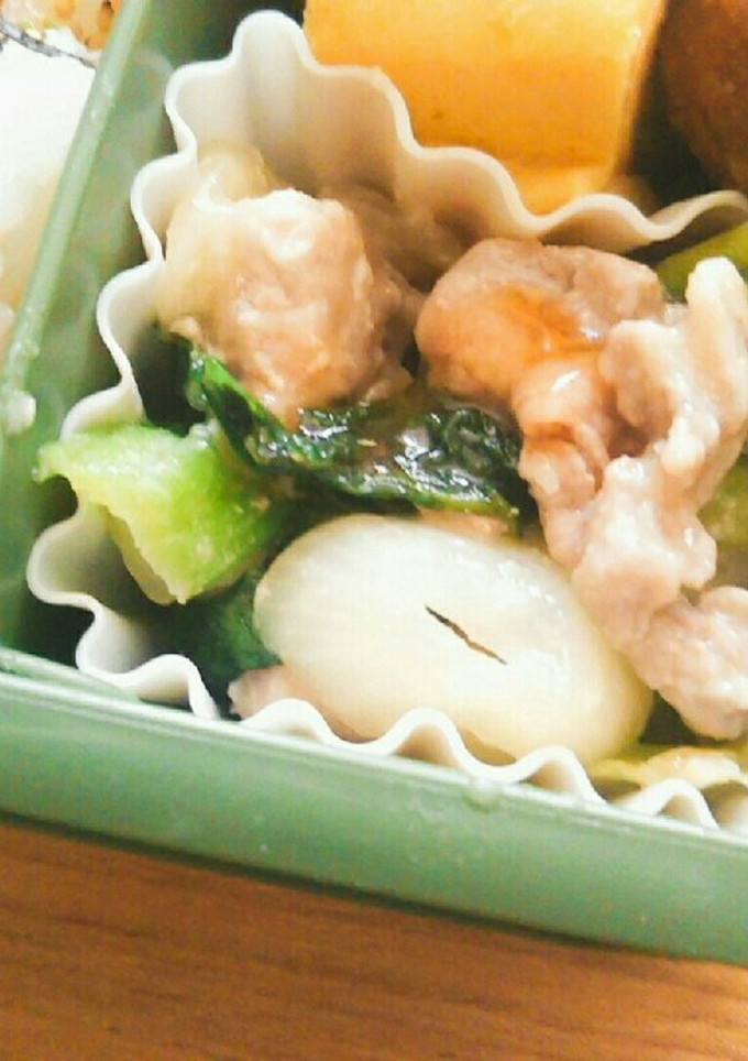 豚肉と青菜 de 白みそ炒め-レシピのメイン写真