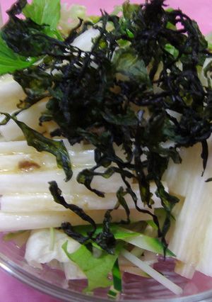 水菜と長いものサラダ-レシピのメイン写真