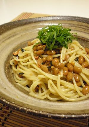 ☆★お茶漬け納豆パスタ★☆-レシピのメイン写真
