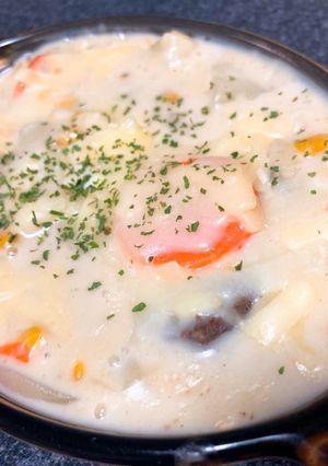 シチューリメイク☆オートミールドリア-レシピのメイン写真