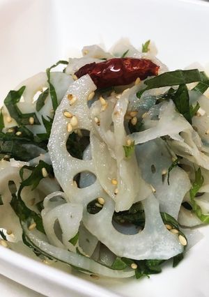 レンコンとシソのサラダ-レシピのメイン写真