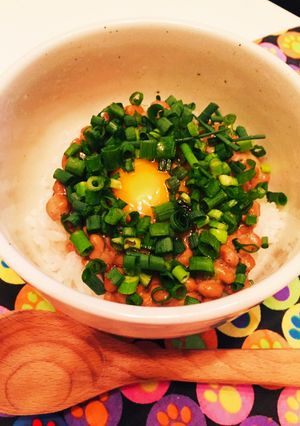 NTKGBOM GGMM SK朝納豆卵　-レシピのメイン写真
