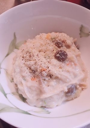 きのこともち麦の豆乳リゾット風-レシピのメイン写真