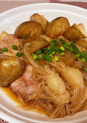 肉じゃが風ポークソテー-レシピのメイン写真