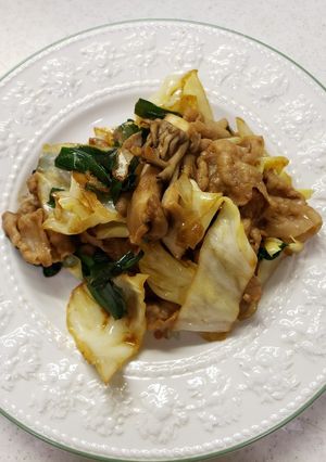豚バラの舞茸スタミナ甜麺醤炒め-レシピのメイン写真
