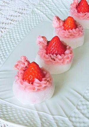 桜いちご大福＊お花見・おひな祭り-レシピのメイン写真