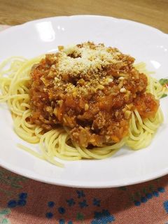 子どもも大好き!ミートソーススパゲッティ-レシピのメイン写真