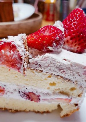 簡単❗イチゴの生クリーム(^_^)-レシピのメイン写真