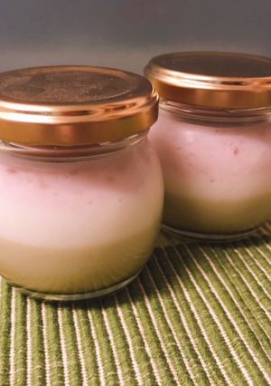 雛祭りに！菱餅風3層牛乳プリン-レシピのメイン写真