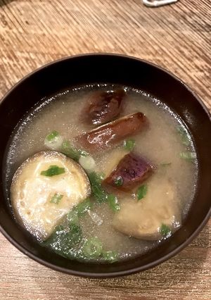 ごま油が決めて！簡単！ナスのお味噌汁！！-レシピのメイン写真