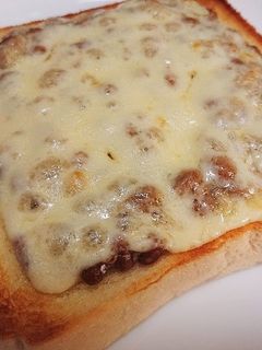マヨ無し!!納豆トースト-レシピのメイン写真