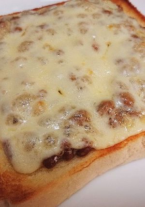 マヨ無し!!納豆トースト-レシピのメイン写真