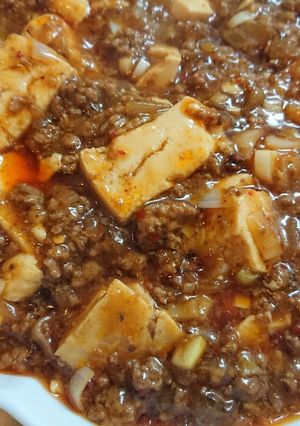 玉ねぎで甘くピリ辛 麻婆豆腐-レシピのメイン写真