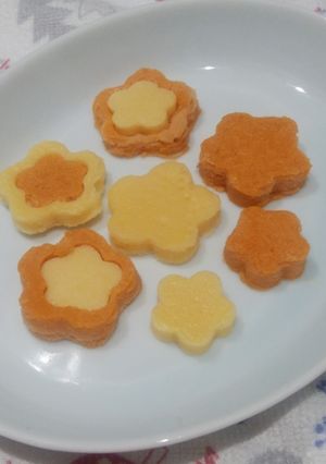 ひな祭り 離乳食 お花ホットケーキ-レシピのメイン写真