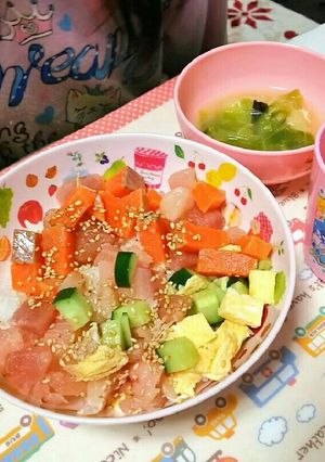 子どもと一緒に♪ちらし寿司♪2020♪-レシピのメイン写真
