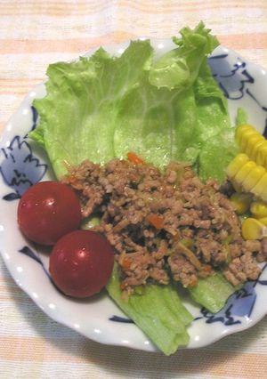 豚挽き肉アジア風-レシピのメイン写真