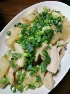 豚トロ大根のポン酢炒め-レシピのメイン写真