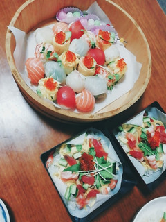 海鮮手まり寿司 ひな祭り お誕生日に-レシピのメイン写真