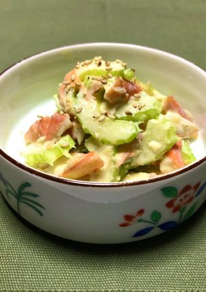 セロリとカニカマの和風マヨサラダ-レシピのメイン写真