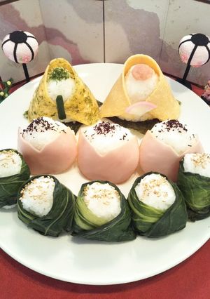 ひなまつりに☆おにぎりの簡単おひなさま-レシピのメイン写真
