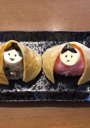 桃の節句！お雛様おにぎり-レシピのメイン写真