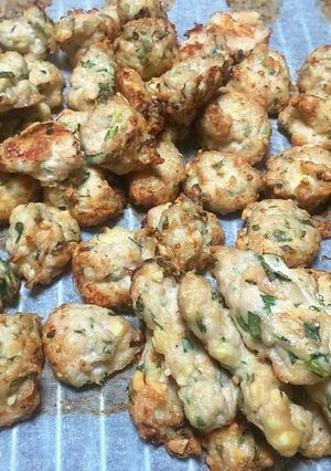 ワンちゃん用 鶏ササミバーグ チーズ入り-レシピのメイン写真
