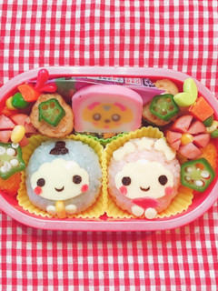 キキララ風 ひな祭り弁当 デコ弁-レシピのメイン写真