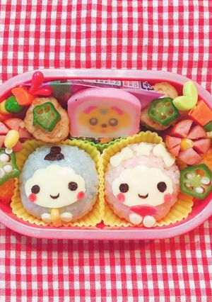 キキララ風　ひな祭り弁当　デコ弁-レシピのメイン写真