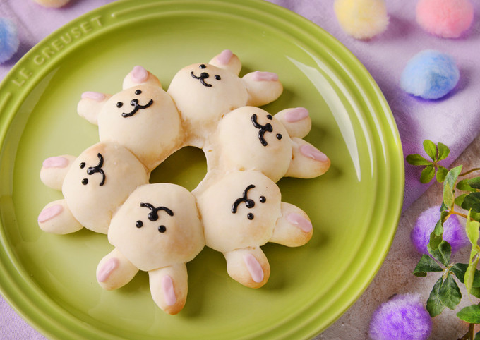 パンケーキにちょこん♡うさぎちゃん パンケーキにちょこん♡うさぎちゃん パンケーキにちょこん♡うさぎちゃん