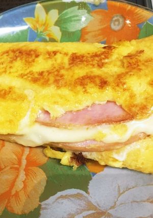 やってみて！ハムチーズフレンチトースト！-レシピのメイン写真