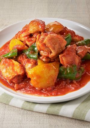 鶏肉のつゆうま™トマト煮-レシピのメイン写真