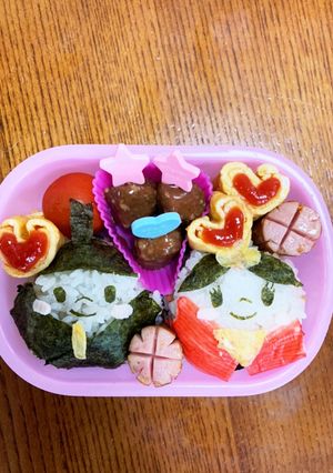 お雛様キャラ弁-レシピのメイン写真
