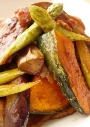 豚肉と夏野菜のバルサミコ炒め-レシピのメイン写真