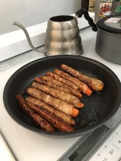 肉巻き人参の甘辛炒め-レシピのメイン写真