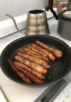 肉巻き人参の甘辛炒め-レシピのメイン写真