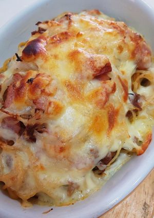 ミートソースのスパピザ-レシピのメイン写真