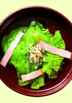 レタスとベーコンのお吸い物-レシピのメイン写真