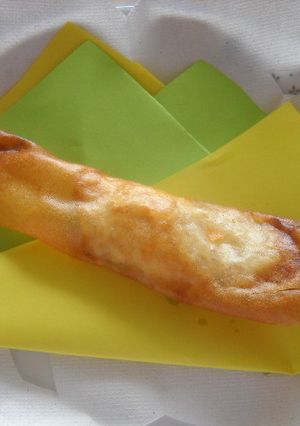 簡単給食　パインとクリームチーズの春巻き-レシピのメイン写真